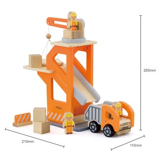 Crane lift with dumper